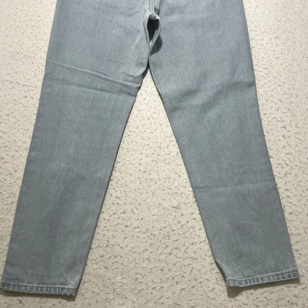 Princess Polly Women’s 4 (28x25) Straight Leg High Rise Ripped Denim Jeans - Picture 7 of 11